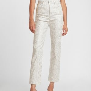 Express|NWTSuper High Waisted Snakeskin Crop Pant
